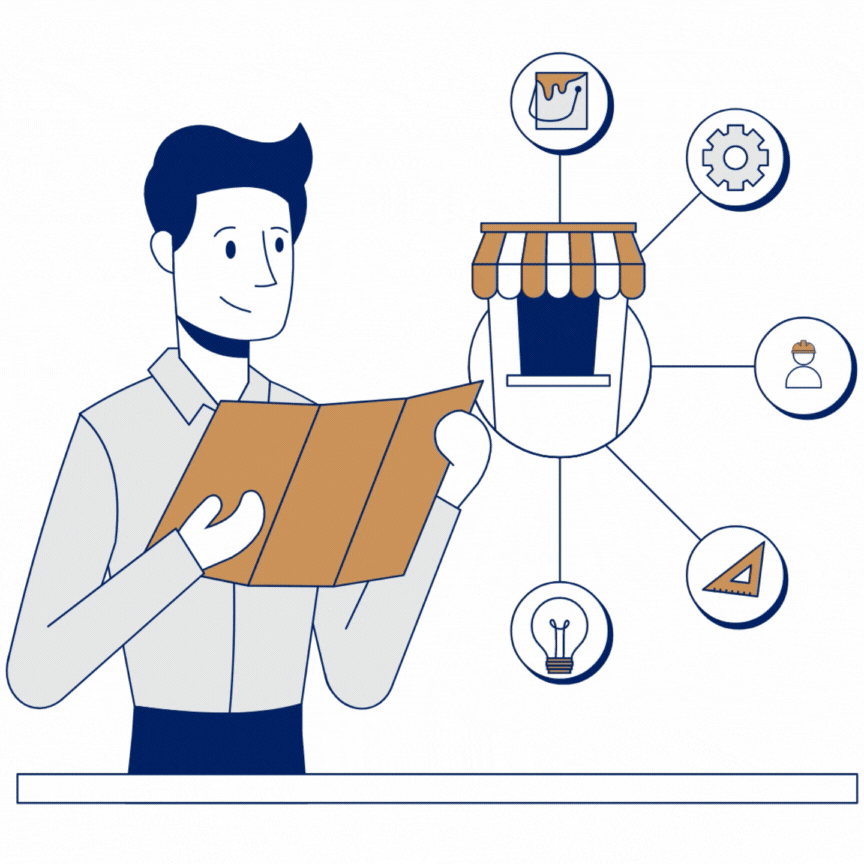 man looking at a brochure thinking about his business | Lotus Assets management LLC